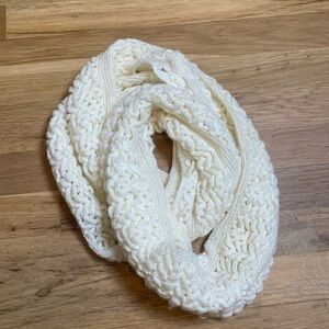 Darling Cream Knitted Infinity Scarf Women’s OS